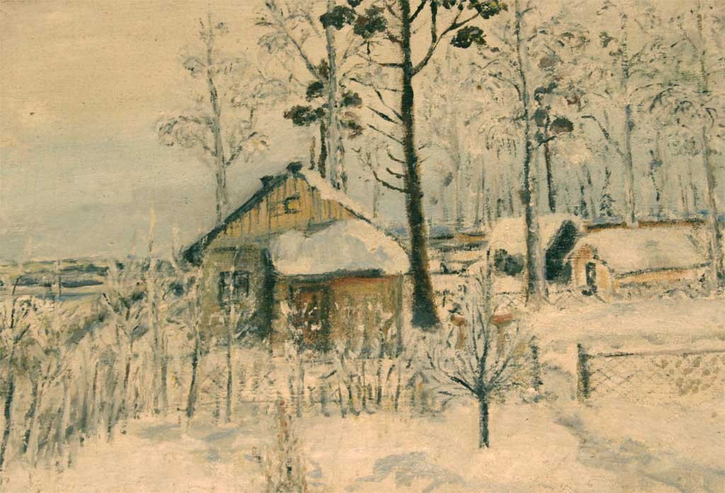 Раисино зимой. Картина Натальи Митюшёвой 