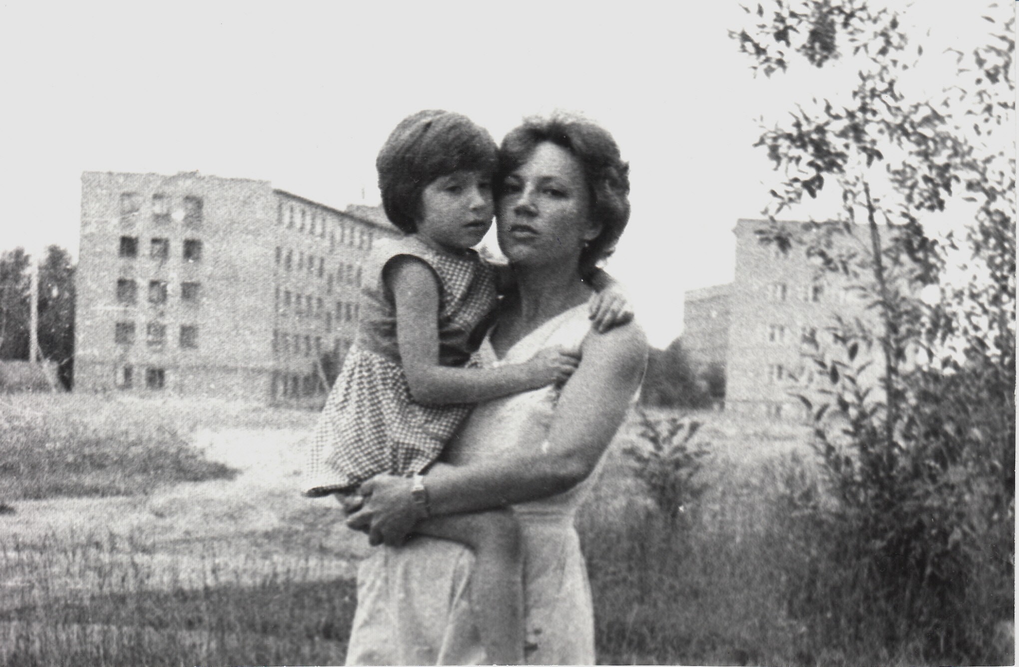 С дочкой. Сыктывкар, 1985 год
