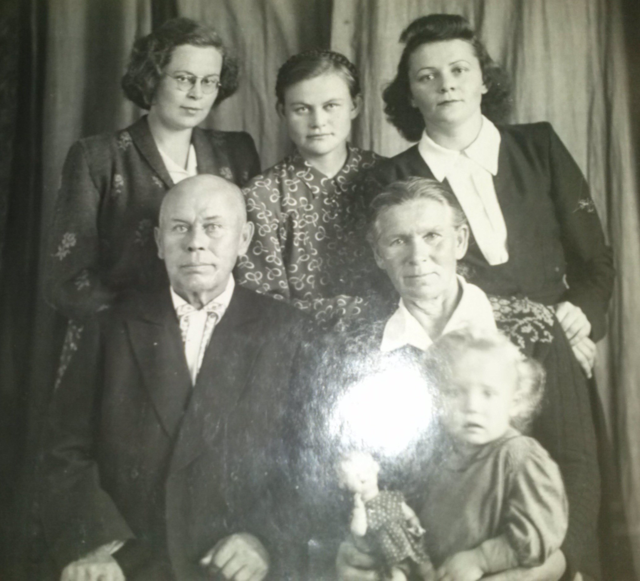 Семья Колегова Ивана Ивановича, 1955 год