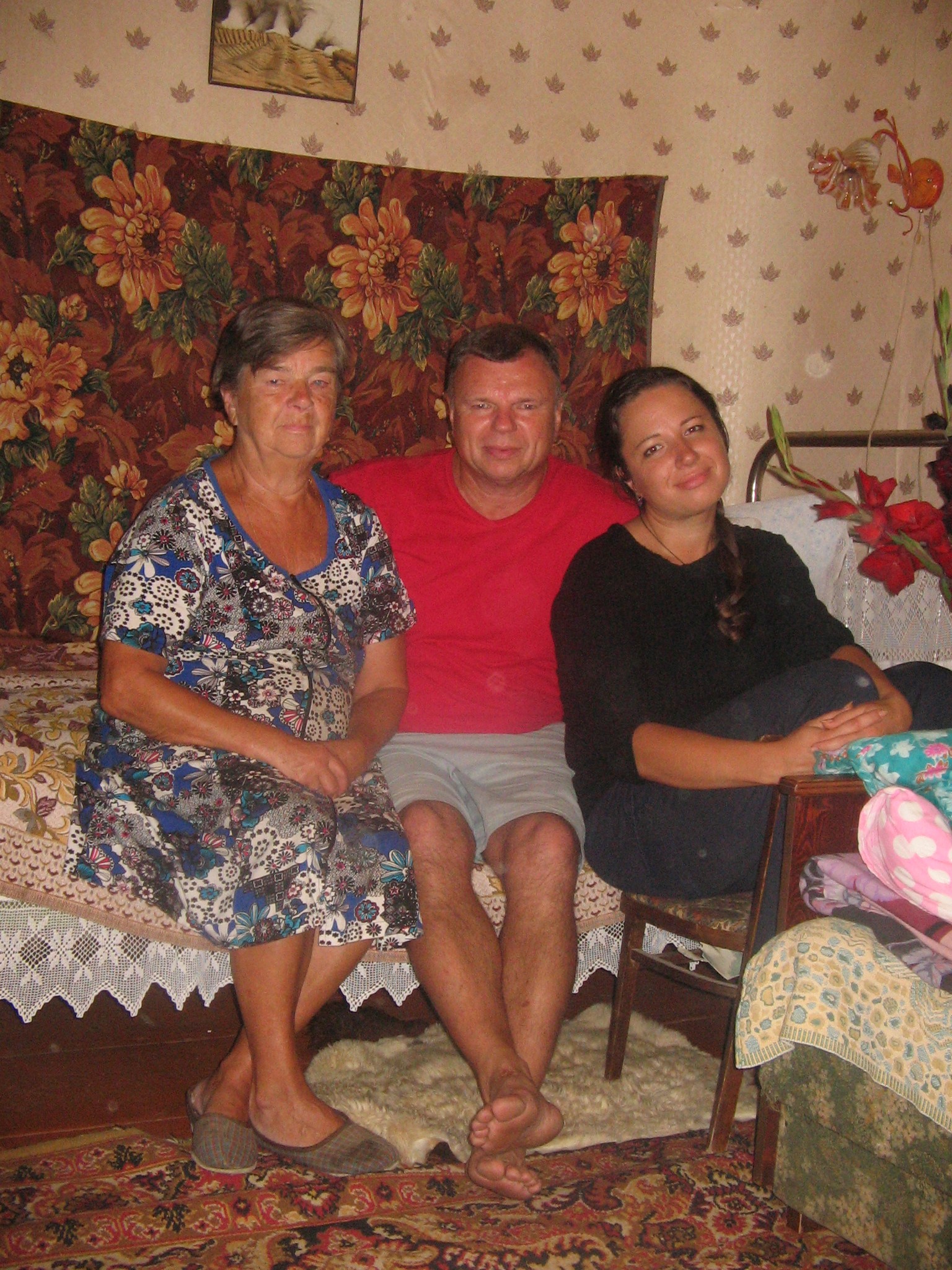 Со старшей дочерью Валерией и мамой Валентиной Геннадьевной